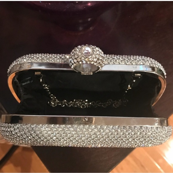 Sparkle embellished formal hard shell purse - Picture 3 of 3